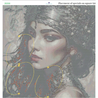 Gilded Serenity – Premium Diamond Painting Kit by BotBrush Studio Size: 70x70 cm (27.5 x 27.5 inches) Drill Options: Resin Square or Grade A Acrylic Round - Mirthful Diamond Paintings