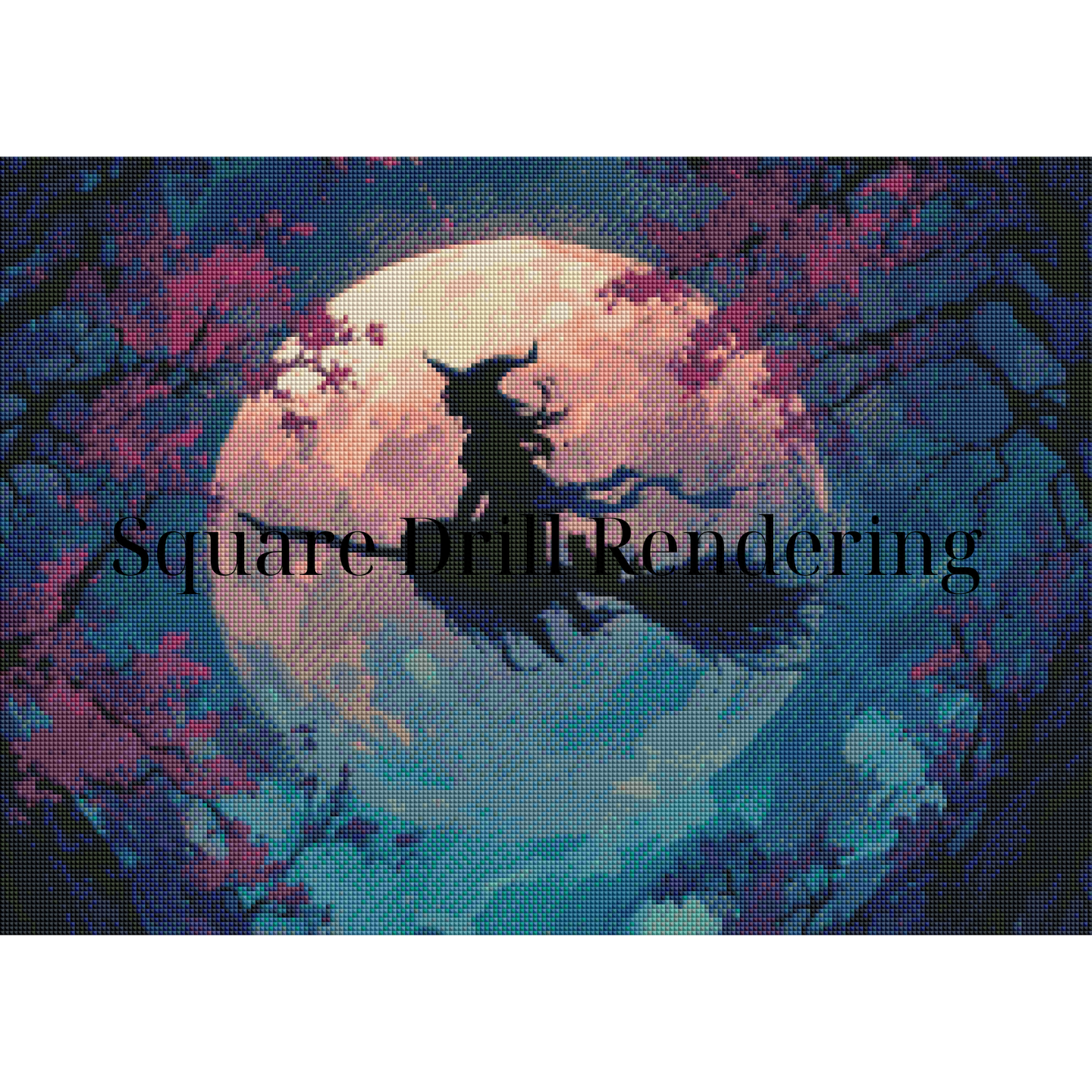 To the Moon – Premium Diamond Painting Kit 70x50cm