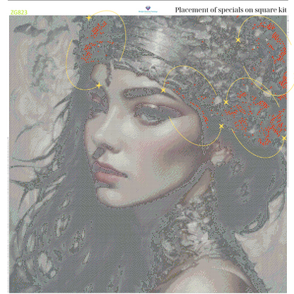 Gilded Serenity – Premium Diamond Painting Kit by BotBrush Studio Size: 70x70 cm (27.5 x 27.5 inches) Drill Options: Resin Square or Grade A Acrylic Round - Mirthful Diamond Paintings