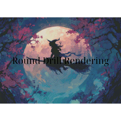To the Moon – Premium Diamond Painting Kit 70x50cm
