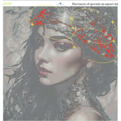 Gilded Serenity – Premium Diamond Painting Kit by BotBrush Studio Size: 70x70 cm (27.5 x 27.5 inches) Drill Options: Resin Square or Grade A Acrylic Round - Mirthful Diamond Paintings