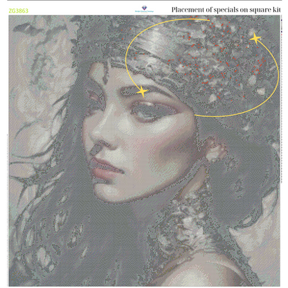 Gilded Serenity – Premium Diamond Painting Kit by BotBrush Studio Size: 70x70 cm (27.5 x 27.5 inches) Drill Options: Resin Square or Grade A Acrylic Round - Mirthful Diamond Paintings