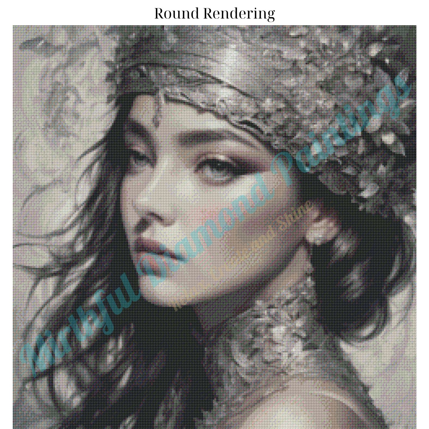 Gilded Serenity – Premium Diamond Painting Kit by BotBrush Studio Size: 70x70 cm (27.5 x 27.5 inches) Drill Options: Resin Square or Grade A Acrylic Round - Mirthful Diamond Paintings