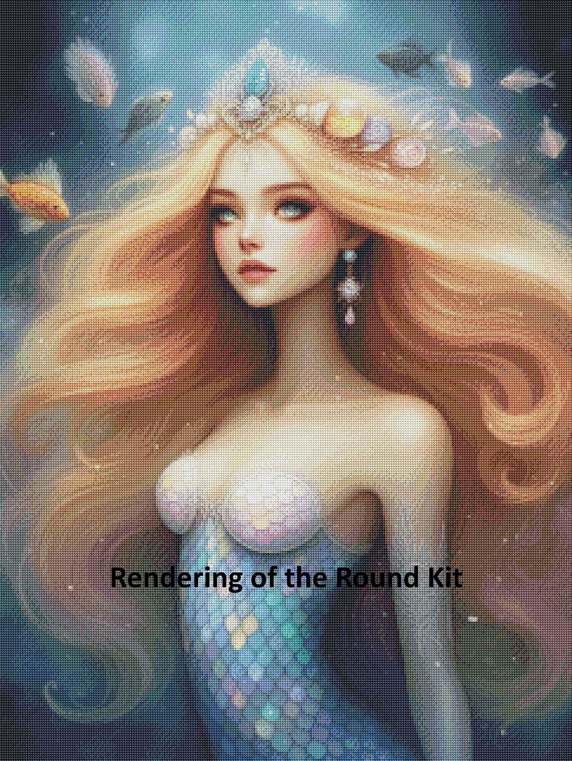 Queen of the Tides - 60x80cm Premium Diamond Painting Kit