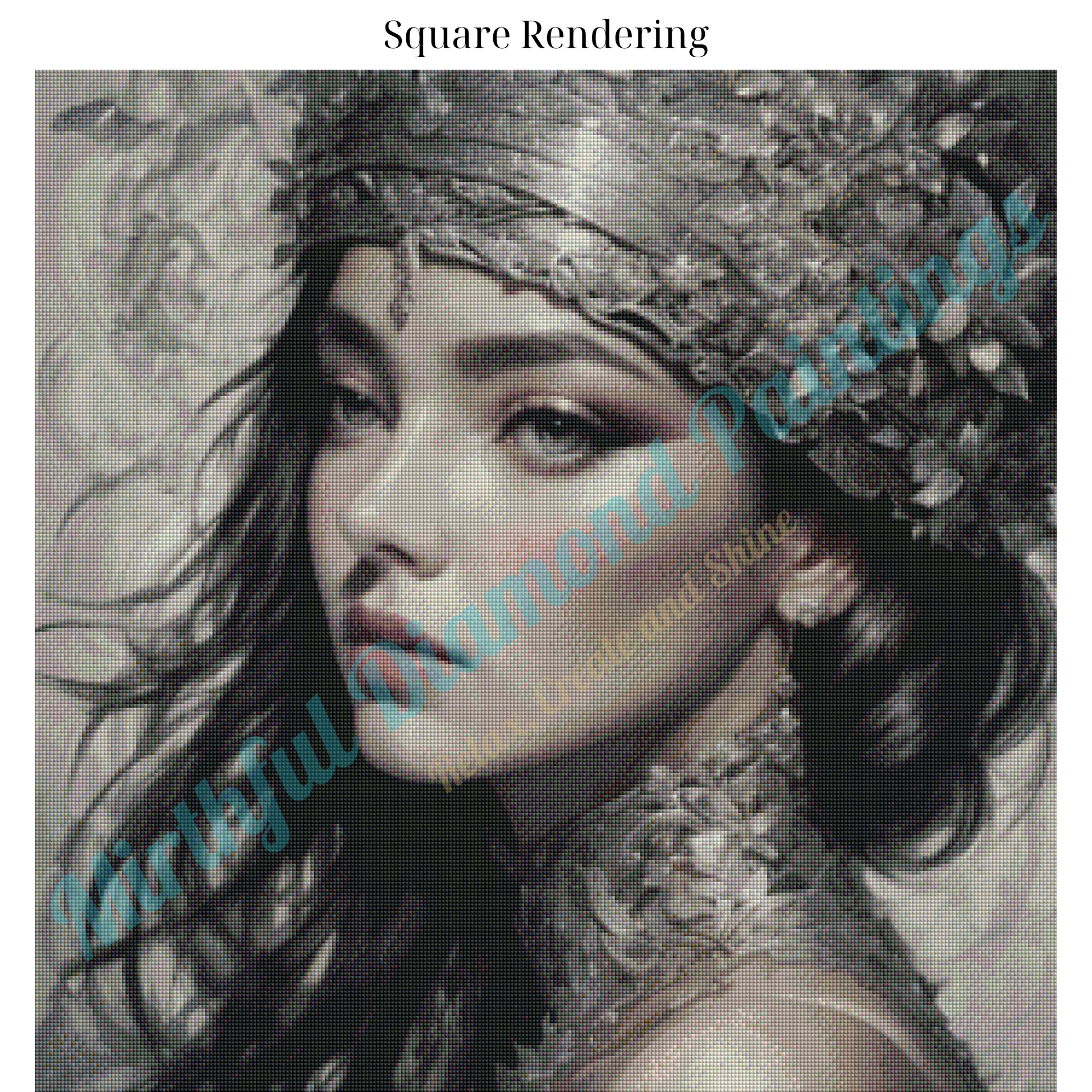 Gilded Serenity – Premium Diamond Painting Kit by BotBrush Studio Size: 70x70 cm (27.5 x 27.5 inches) Drill Options: Resin Square or Grade A Acrylic Round - Mirthful Diamond Paintings