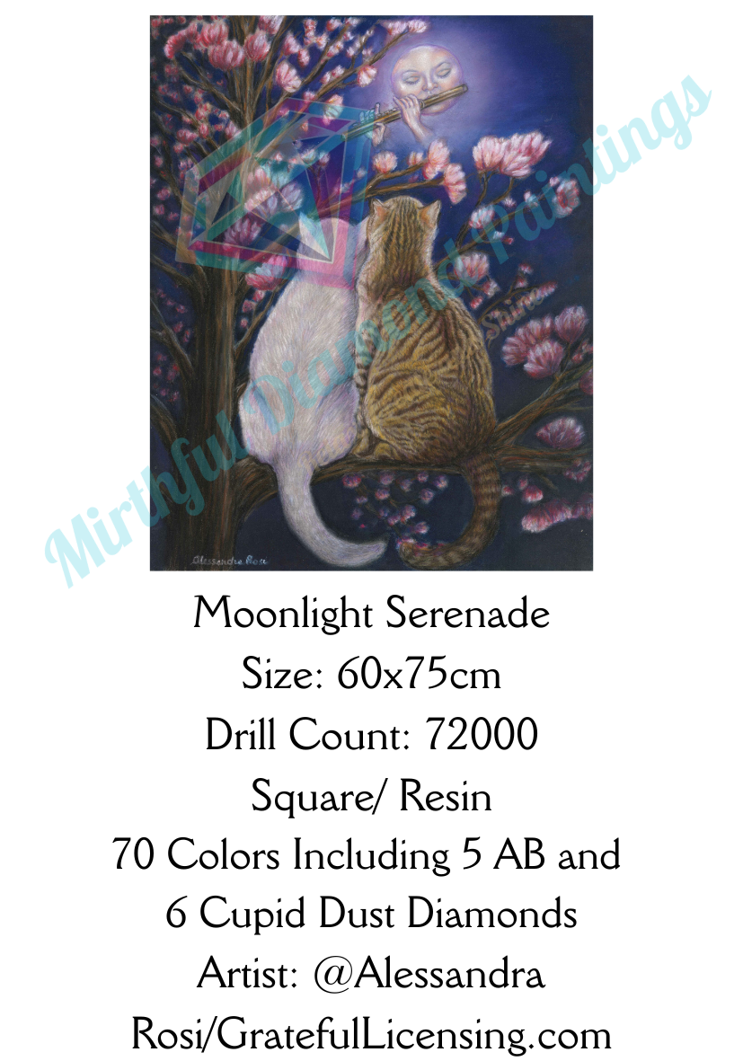 Moonlight Serenade by @Alessandra Rosi and Grateful Licensing - Diamond Painting 60x75cm