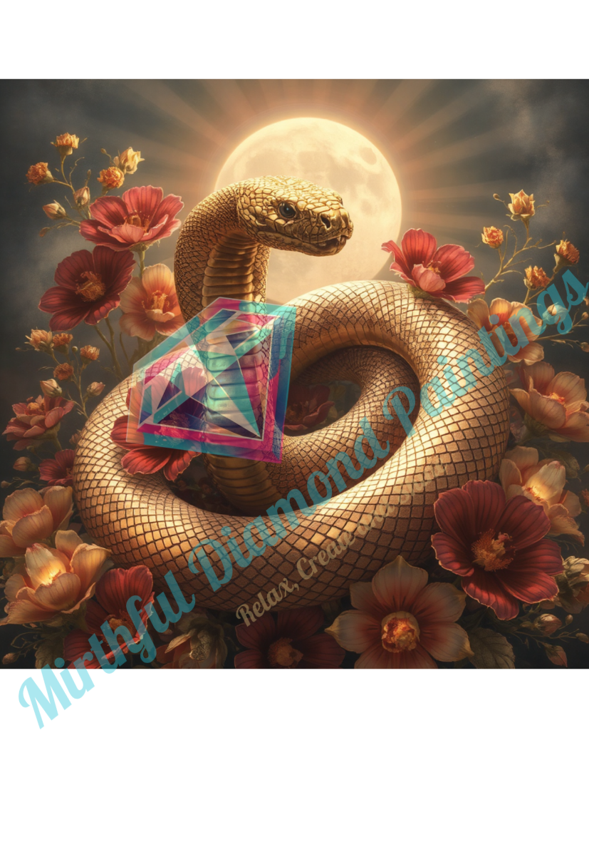 Lunar Coil - 60x60cm Premium Diamond Painting Kit