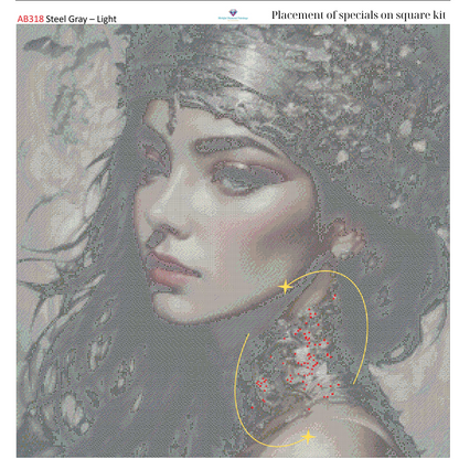 Gilded Serenity – Premium Diamond Painting Kit by BotBrush Studio Size: 70x70 cm (27.5 x 27.5 inches) Drill Options: Resin Square or Grade A Acrylic Round - Mirthful Diamond Paintings