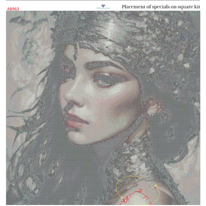 Gilded Serenity – Premium Diamond Painting Kit by BotBrush Studio Size: 70x70 cm (27.5 x 27.5 inches) Drill Options: Resin Square or Grade A Acrylic Round - Mirthful Diamond Paintings