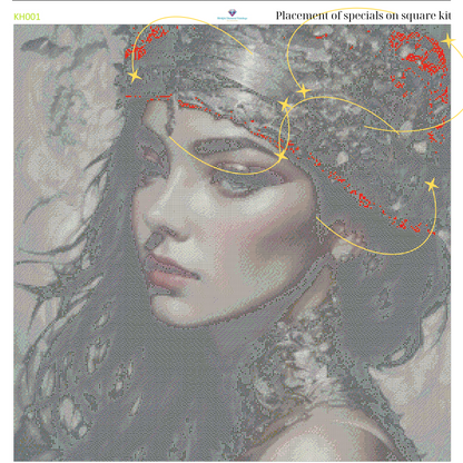 Gilded Serenity – Premium Diamond Painting Kit by BotBrush Studio Size: 70x70 cm (27.5 x 27.5 inches) Drill Options: Resin Square or Grade A Acrylic Round - Mirthful Diamond Paintings