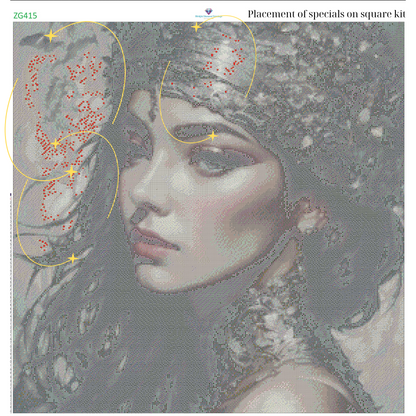 Gilded Serenity – Premium Diamond Painting Kit by BotBrush Studio Size: 70x70 cm (27.5 x 27.5 inches) Drill Options: Resin Square or Grade A Acrylic Round - Mirthful Diamond Paintings